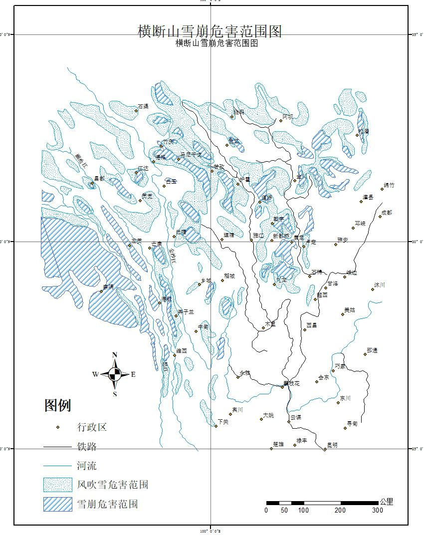 横断山区雪崩、风吹雪、异常降雪数据集（1982-1984）