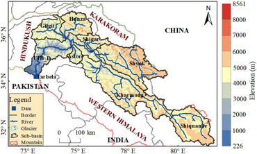 The ice storage in the Upper Indus River basin using Ground Penetrating Radar (GPR) and Glacier Bed Topography version2 modeling