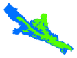 黑河上游山区冻土模拟分布图（1993-2012）