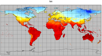 不同SSP情景下全球近地表气温和降水后处理集成产品（2046-2065）