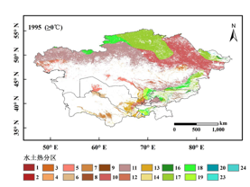 Spatial distribution and dynamic change of soil, water and heat in Central Asia (1995-2015)