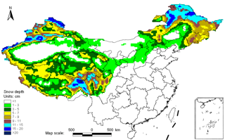 中国雪深长时间序列数据集（1978-2012）