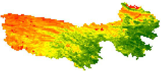 Spot vegetation NDVI dataset for Sanjiangyuan (1998-2013)