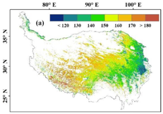 Vegetation phenological data with 1km spatial resolution in Qinghai-Tibet Plateau during 2000-2015