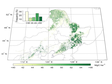 东北地区森林地上碳密度空间分布（2020）