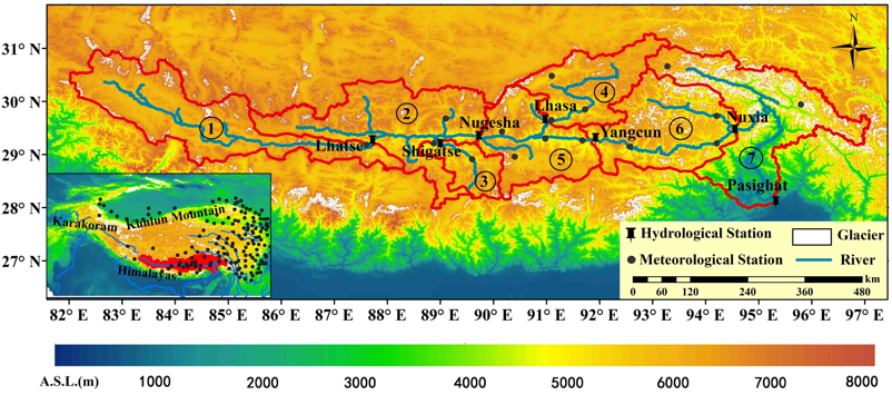 Daily precipitation data with 10km resolution in the upper Brahmaputra (Yarlung Zangbo River) Basin (1961-2016)