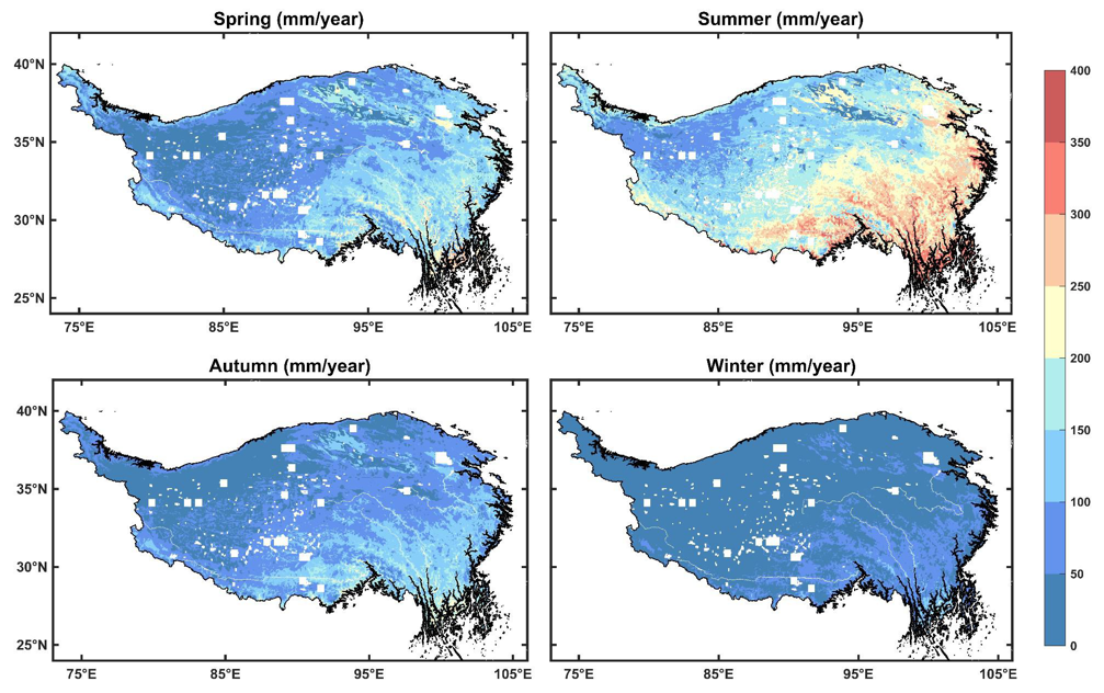 青藏高原0.01°陆表月蒸发量数据集（2000-2018）