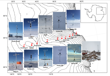 The PANDA automatic weather station network between the coast and Dome A, East Antarctica (1989-2021)