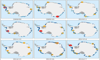 南极冰架年崩解数据集（2005-2020）