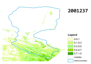 黑河流域时空连续FPAR数据集（2001-2011）