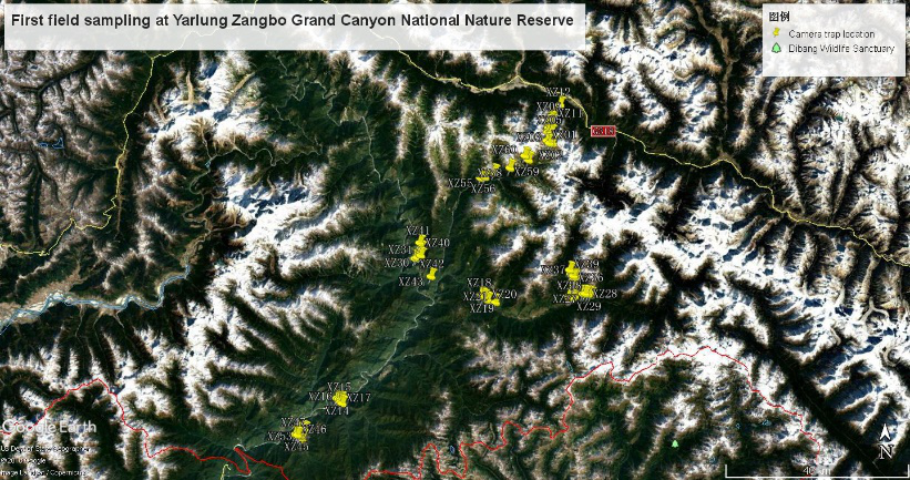Data list of the first field sampling on mammal diversity at Yarlung Zangbo Grand Canyon National Nature Reserve (2018-2019)