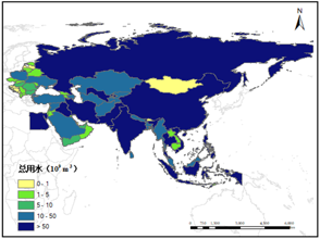 Dataset for Country Level Water Withdrawals in Belt and Road Region (2015)