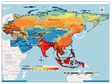 Spatial distribution map of ecological carrying capacity in One Belt And One Road area in 2015