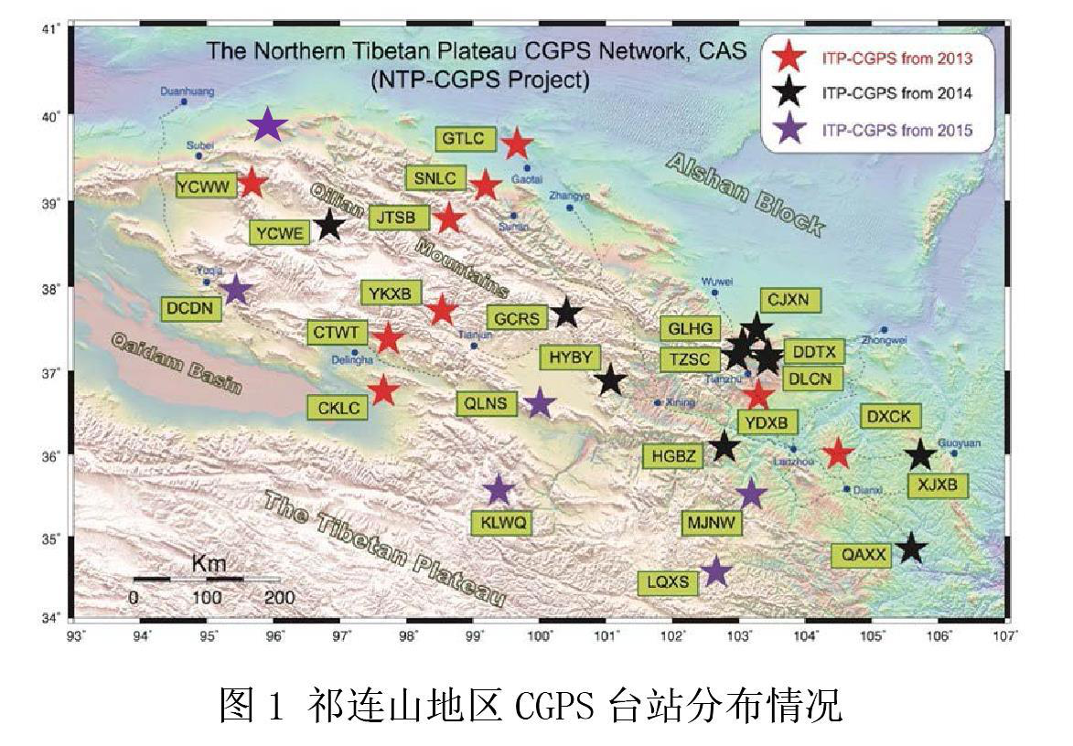 Measurement data from 26 crustal displacement observation stations of Qilian mountain (2017-2018)