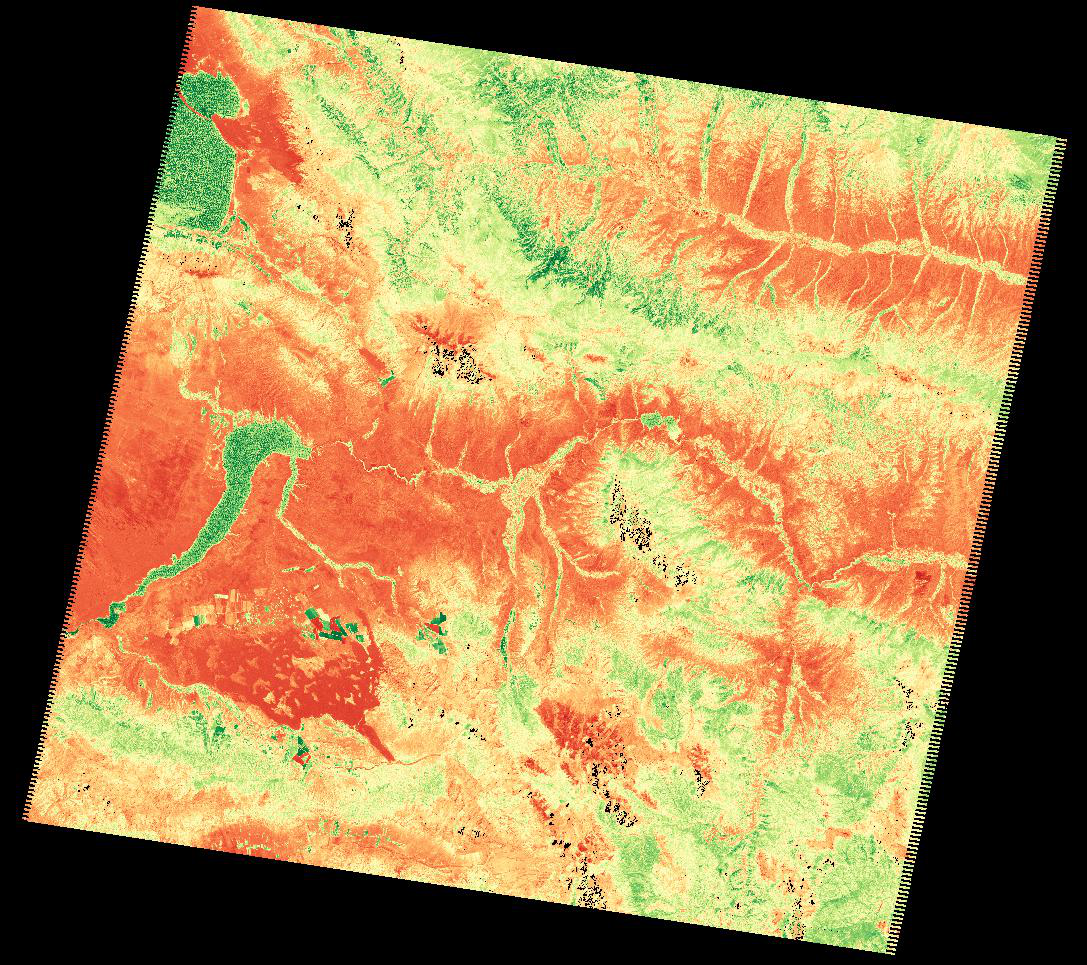 Landsat normalized difference moisture index (NDWI) products over the Tibetan Plateau (1980s-2019)