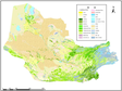 阿姆河流域土地利用分布图（1990,2000,2010,2015）