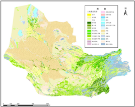 Land use and land cover map of Amu River Basin (1990,2000,2010,2015)