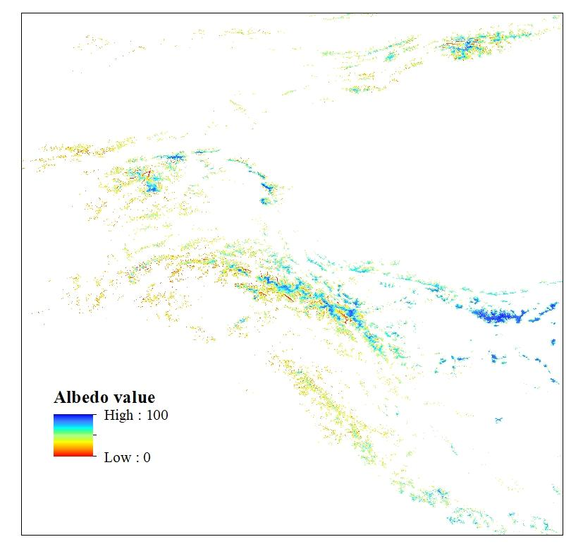 Annual albedo data set of glaciers in the High Mountain Asia (2000-2020)