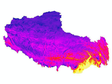 西藏年平均气温气候要素数据（1990-2015）