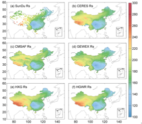 High spatial  resolution (10km) surface solar radiation dataset with by merging sunshine hours over China China (1983-2017)