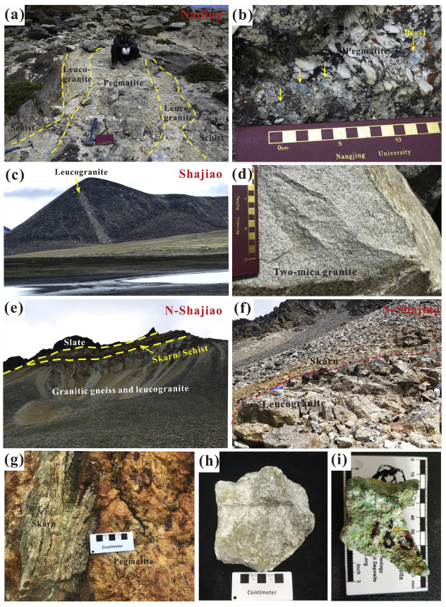 中国西藏错那洞穹隆花岗岩和伟晶岩全岩及矿物地球化学数据