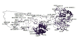 三江源1: 25万居民地地名数据集（2015）