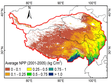 A dataset of net primary productivity of vegetation on the Qinghai-Tibet Plateau (2001-2020)
