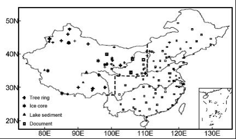 Time series dataset of the long-term dry-wet index in Western China (AD1500-BP2000)