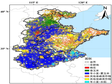Distribution maps of crop planting areas in the North China Plain (2001-2018)