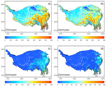 Long term (1982-2018) dataset of terrestrial evapotranspiration over the Asian water tower region