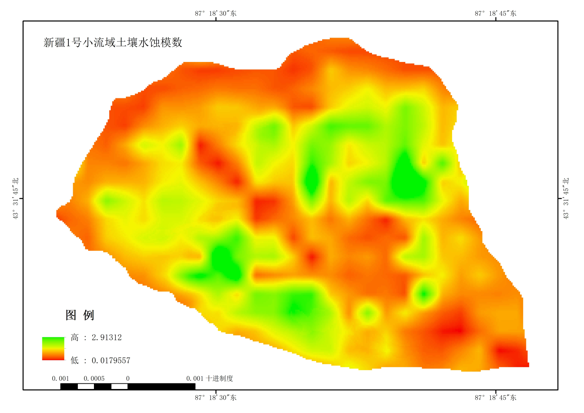 Dataset of soil water erosion modulus with 2.5 m resolution in 22 watersheds of the Xinjiang Uygur Autonomous Region（2019）