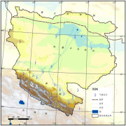Daily rainfall data 1990-2004 of the Heihe River Basin