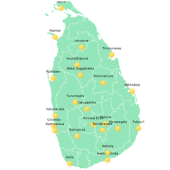 Regular meteorological element datasets for 22 observing sites in Sri Lanka (2008-2018)