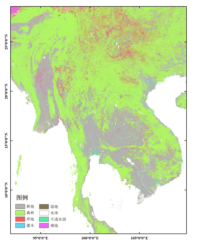 Land cover data for Southeast Asia (2015)