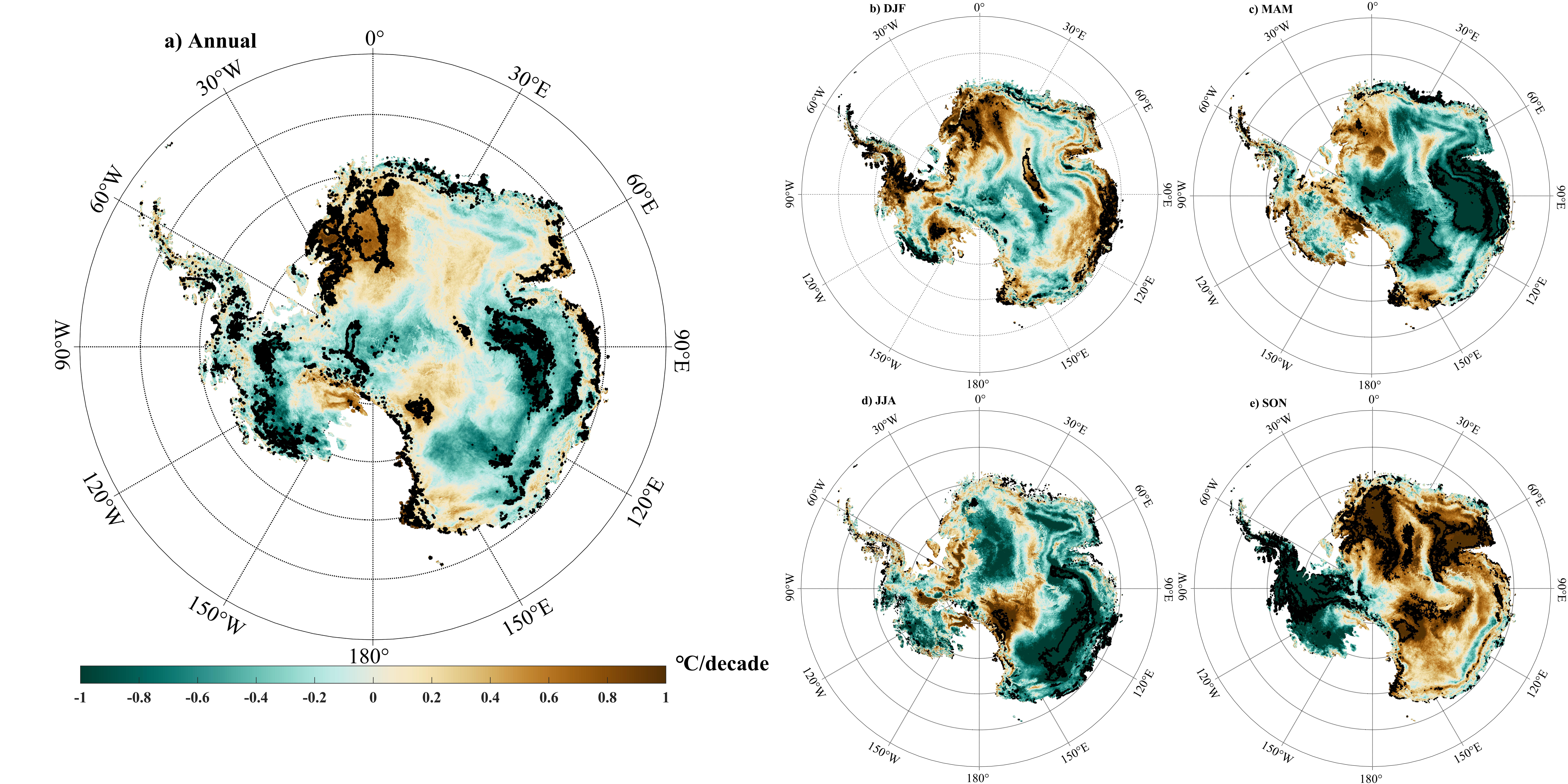 Near-surface air temperature data of Antarctic ice sheet (2001-2018)