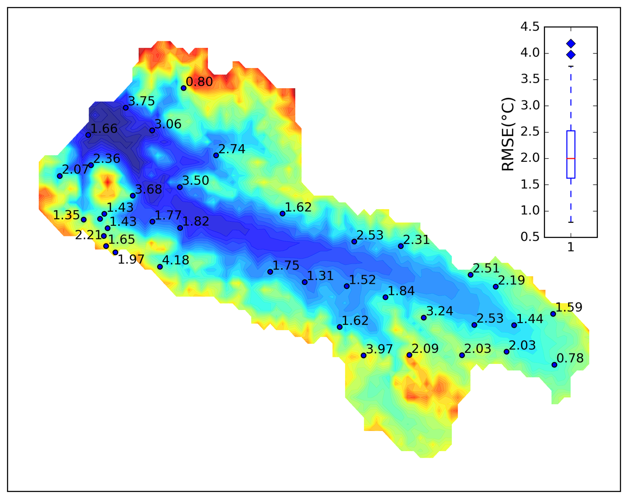 Simulated soil temperature and moisture in the Babao River Basin