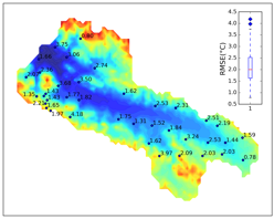 Simulated soil temperature and moisture in the Babao River Basin
