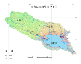 青海湖流域1:25万居民点分布数据集（2000）