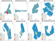 Population density spatial distribution data set (2015)