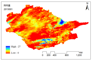 咸海流域降雨量数据集（2015-2018）
