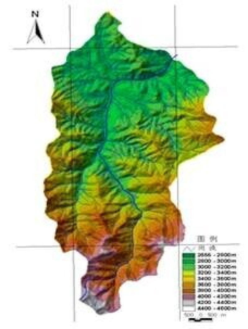 Typical Shrub leaf area index of Dayekou watershed in Qilian Mountain in 2014