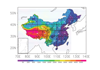 中国大陆各分区近地表气温直减率数据集（1962-2011）