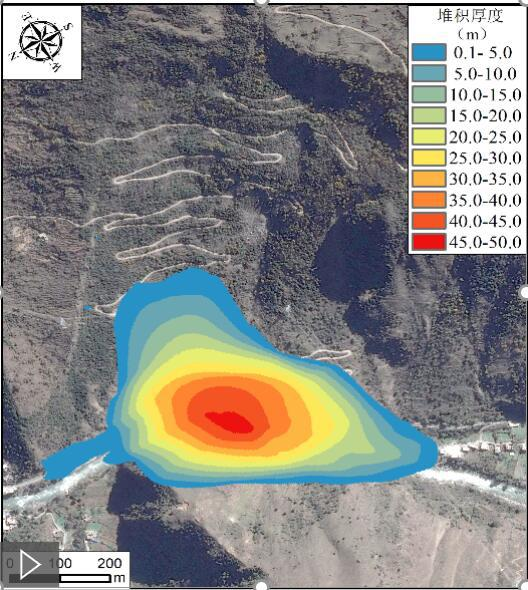 Numerical simulation data of river-blocking landslide (2018-2021)