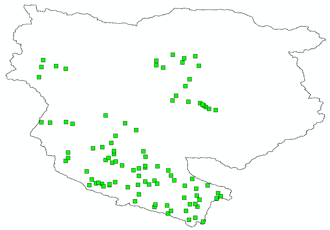 Soil bulk density of representative samples in the Heihe River Basin