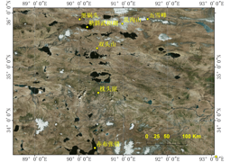 第三纪火山岩的同位素年龄（Ma）统计数据（1989-1990）