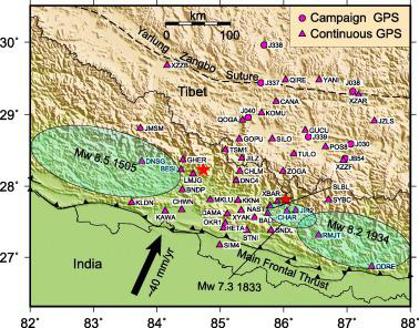 GPS 5 years after 2015 Nepal earthquake (2015-2020)