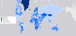 Global population survey data set (1950-2018)
