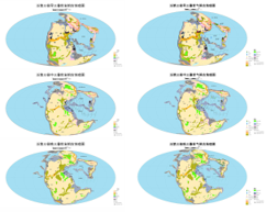 Palaeogeographic distribution of Early, Middle and Late Triassic lithofacies in Pan-Third Pole area