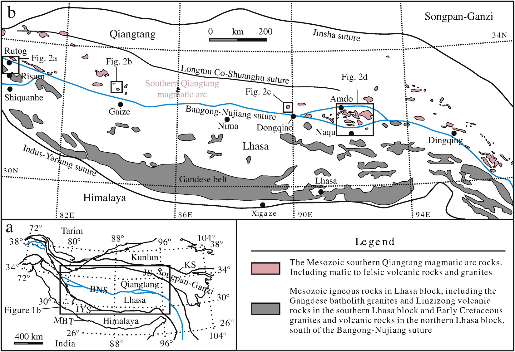 The Zircon Hf isotope of tranites in South Qiangtang of the Tibetan Plateau (2014)