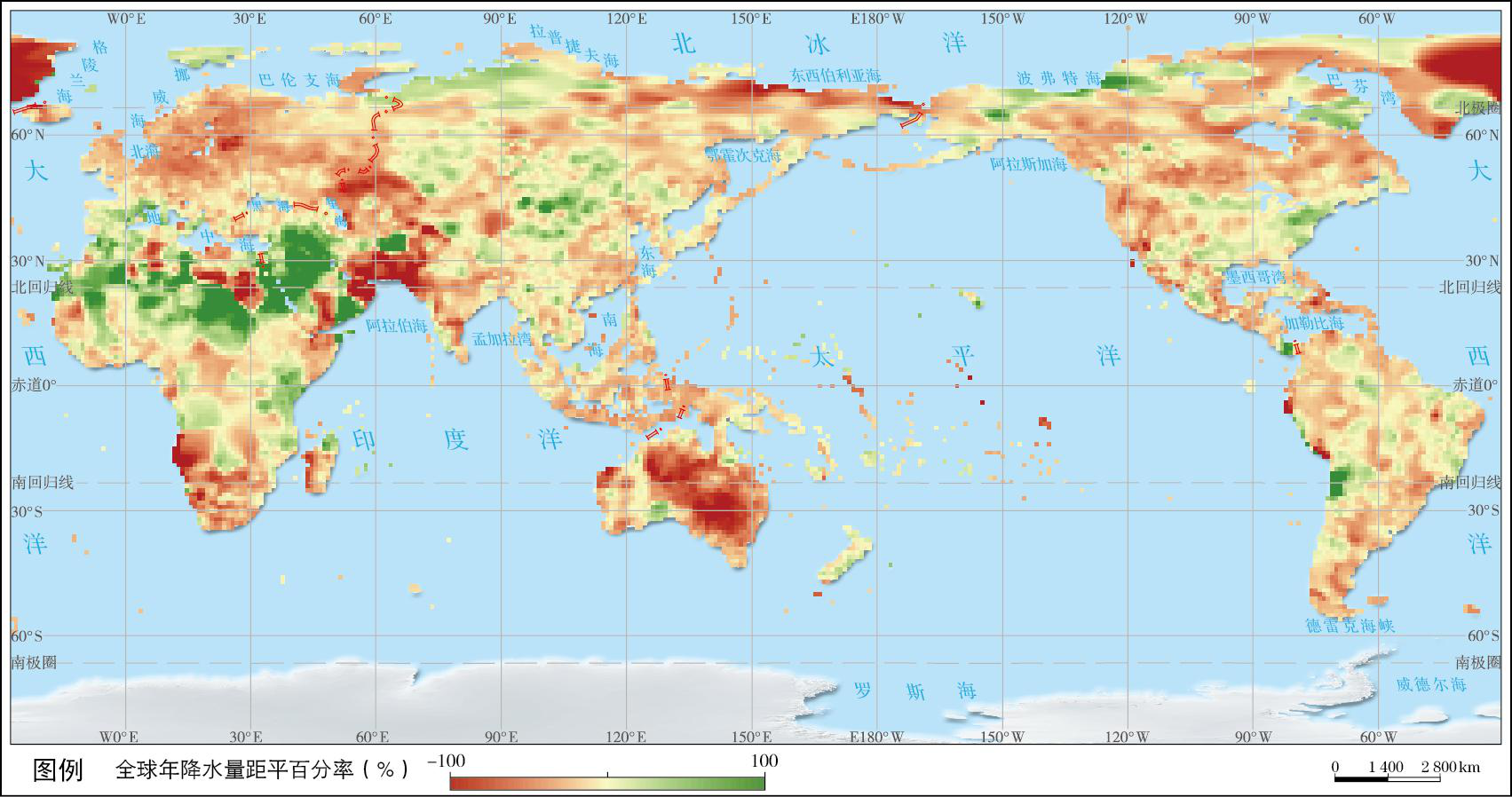 全球干旱强度及主要气象因子距平数据集（2018）